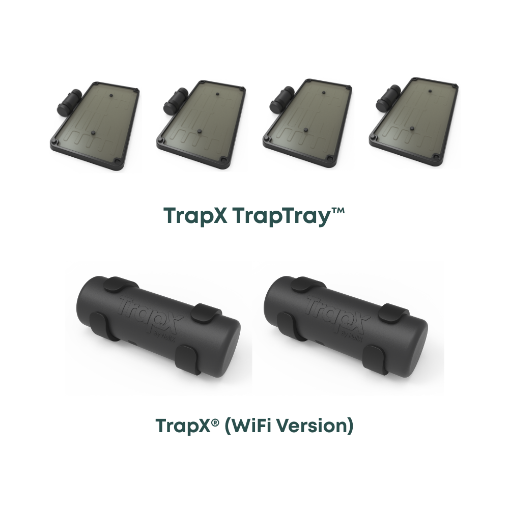 TrapX® WiFi Dual Device Bundle – 2-Room Smart Rodent Monitoring Kit